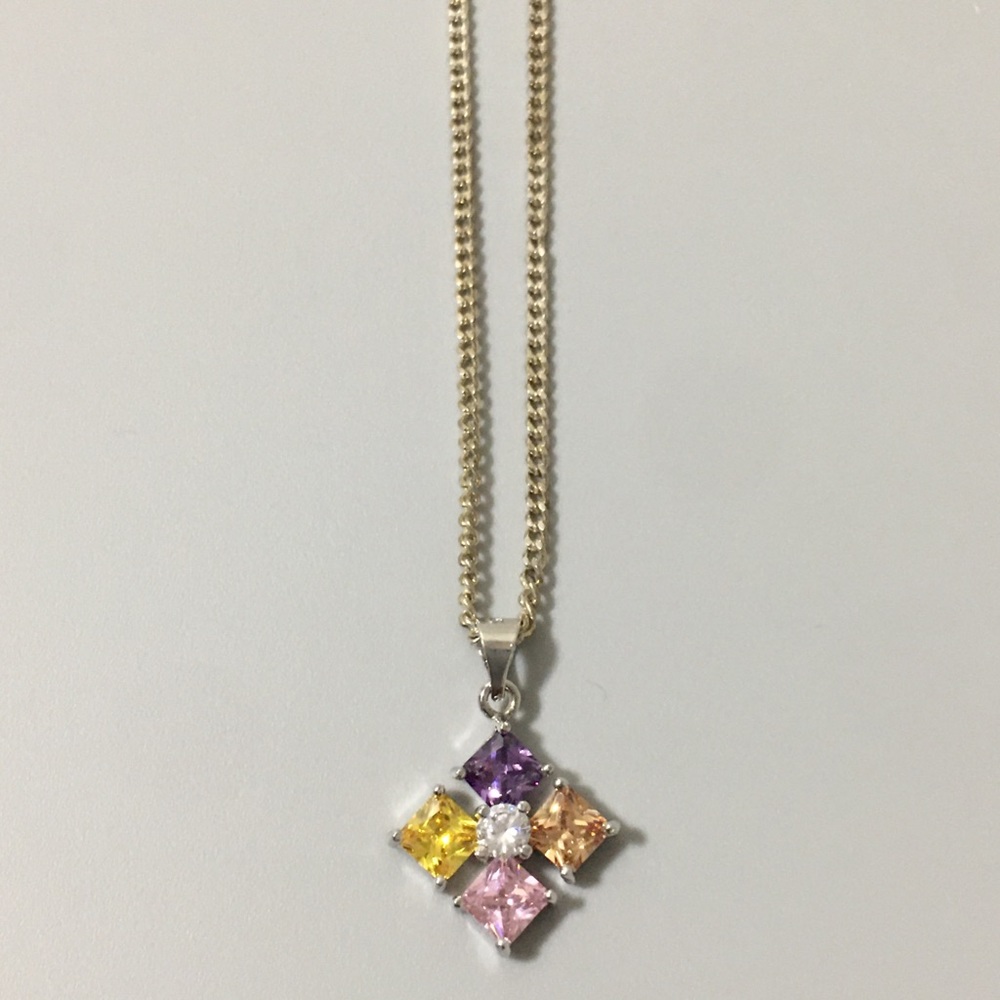 🔹 Diamond Multicolor Necklace 🔹